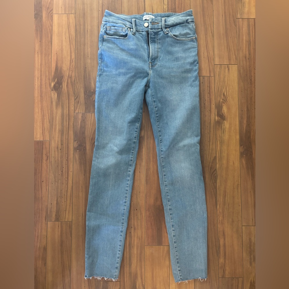Good American Light Blue Skinny Jeans